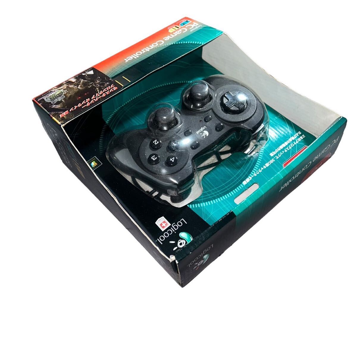 【ギ0513-30】Logicool PC Game Controller GPX-500BK ブラック 未開封 動作未確認 コントローラー _画像3