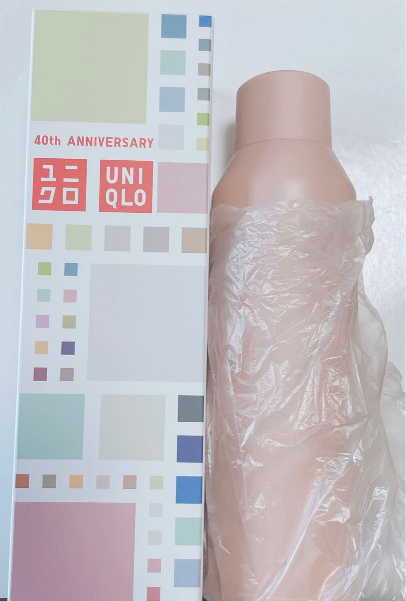 ユニクロ UNIQLO 40周年 炭酸対応ステンレスボトル ピンク ユニクロ UNIQLO 40周年 炭酸対応ステンレスボトル ピンク