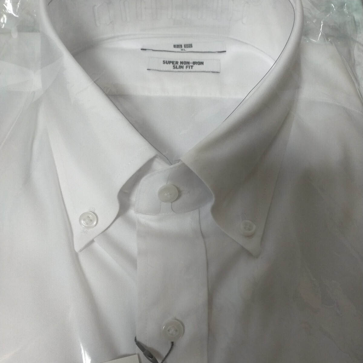 UNIQLO Uniqlo Super non Iron Slim FIT Vietnam made white Size XL Y shirt long sleeve (AY)