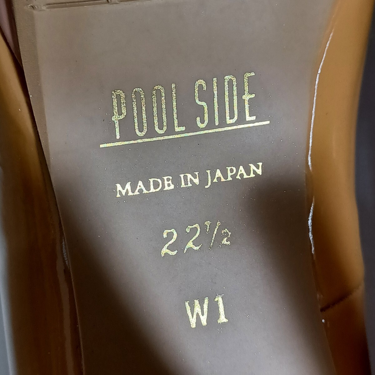 【POOL SIDE】プールサイド　エナメル　ストラップ　パンプス　ハイヒール　レディース　22.5cm　女性　箱付き　(SK)_画像6