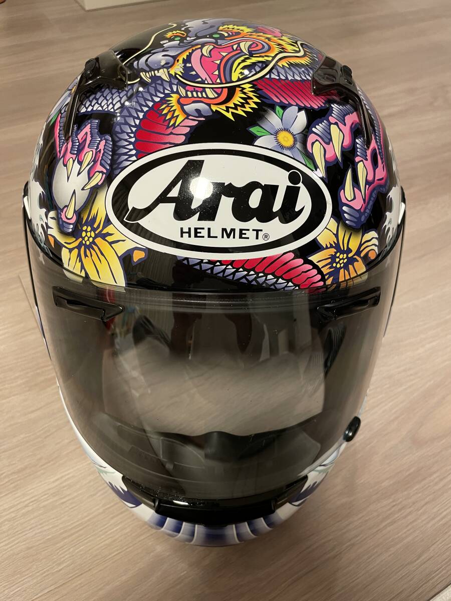 【実用可】Arai アライ ASTRO-IQ ORIENTAL アストロ-IQ オリエンタル 黒 フルフェイス ヘルメット XLサイズ【希少】_画像1