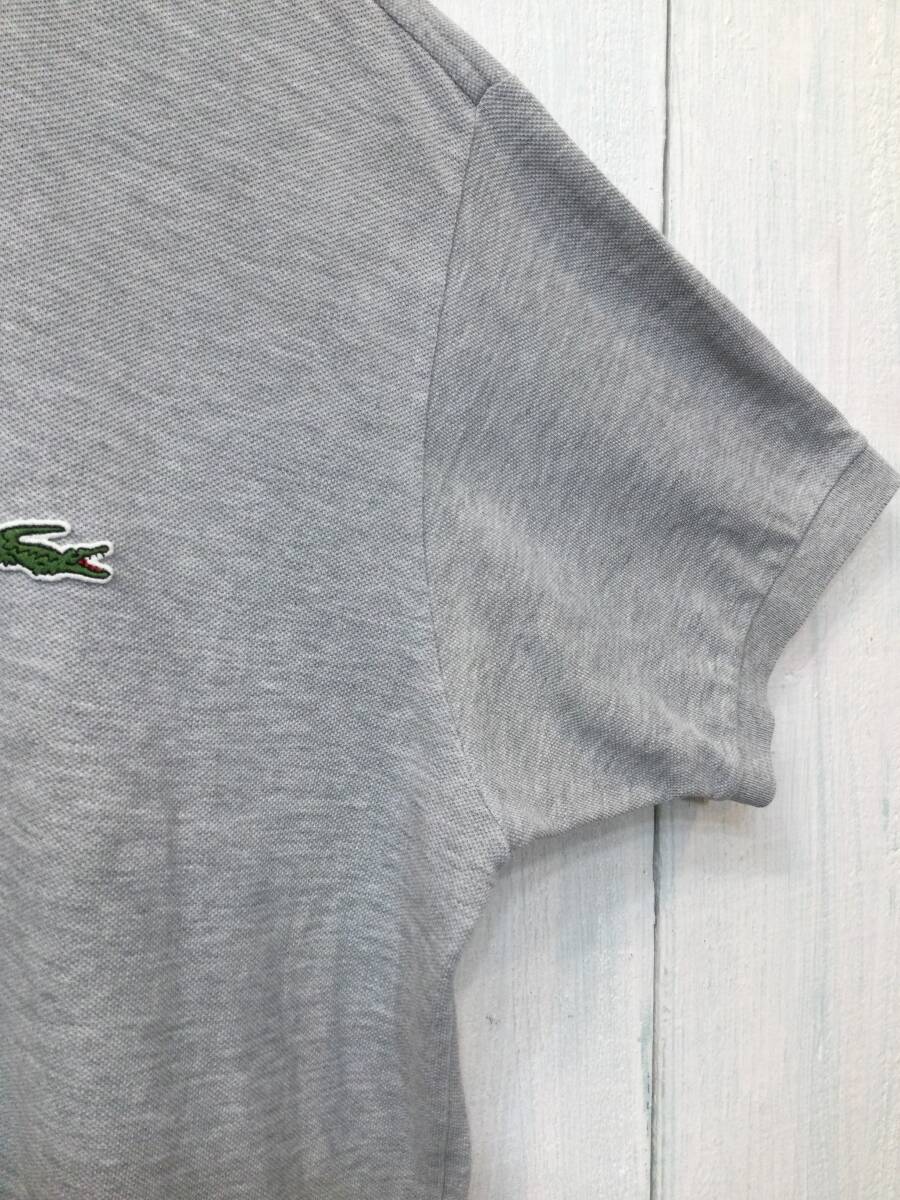 LACOSTE ラコステ コットン半袖ポロシャツ ポロシャツ 胸ロゴ サイズ4 メンズML 良品少汚れ_画像5