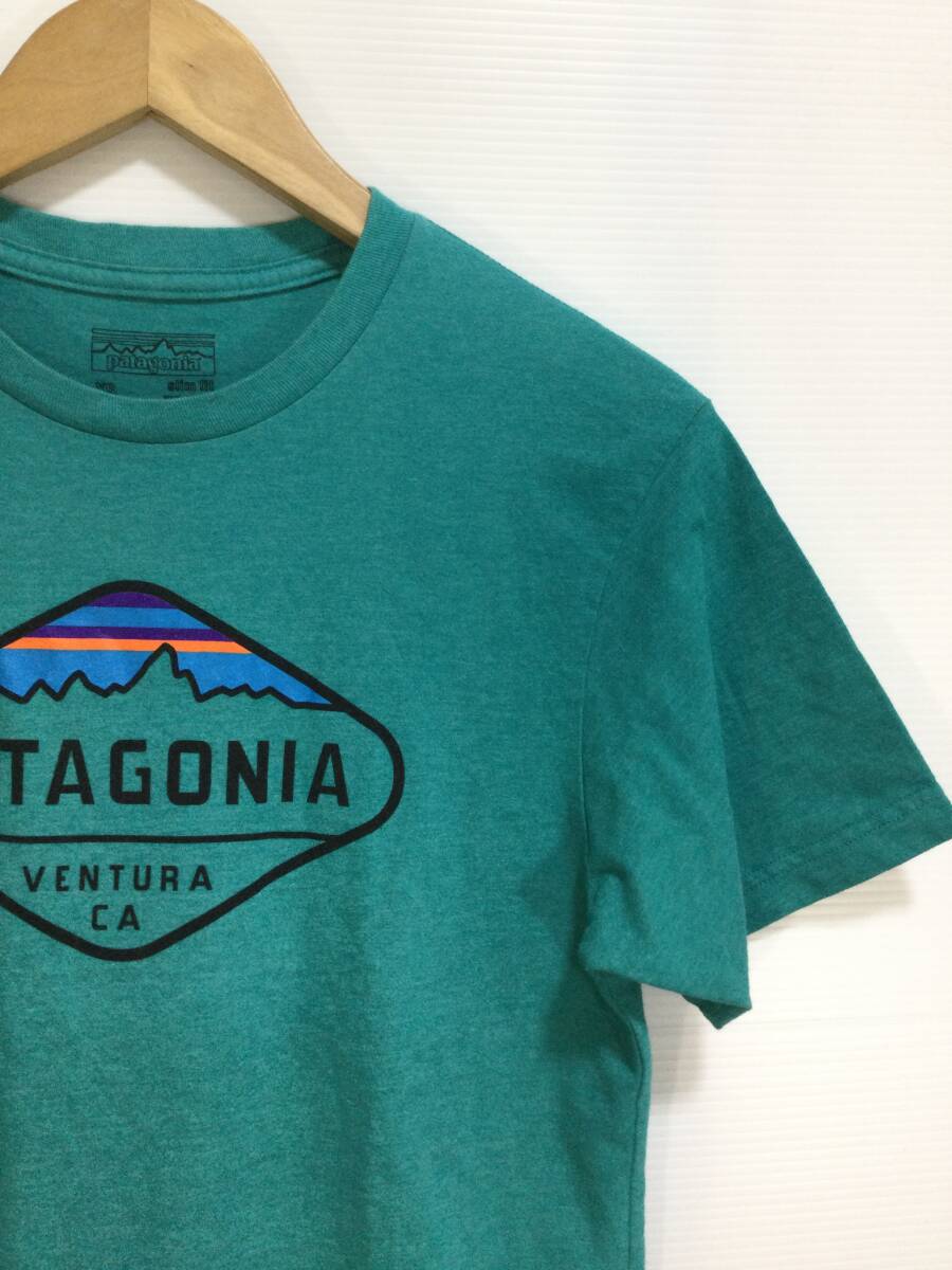 patagonia パタゴニア オーガニックコットン×ポリエステル 半袖Tシャツ プリントTシャツ メキシコ製 メンズXS 良品綺麗 の画像4