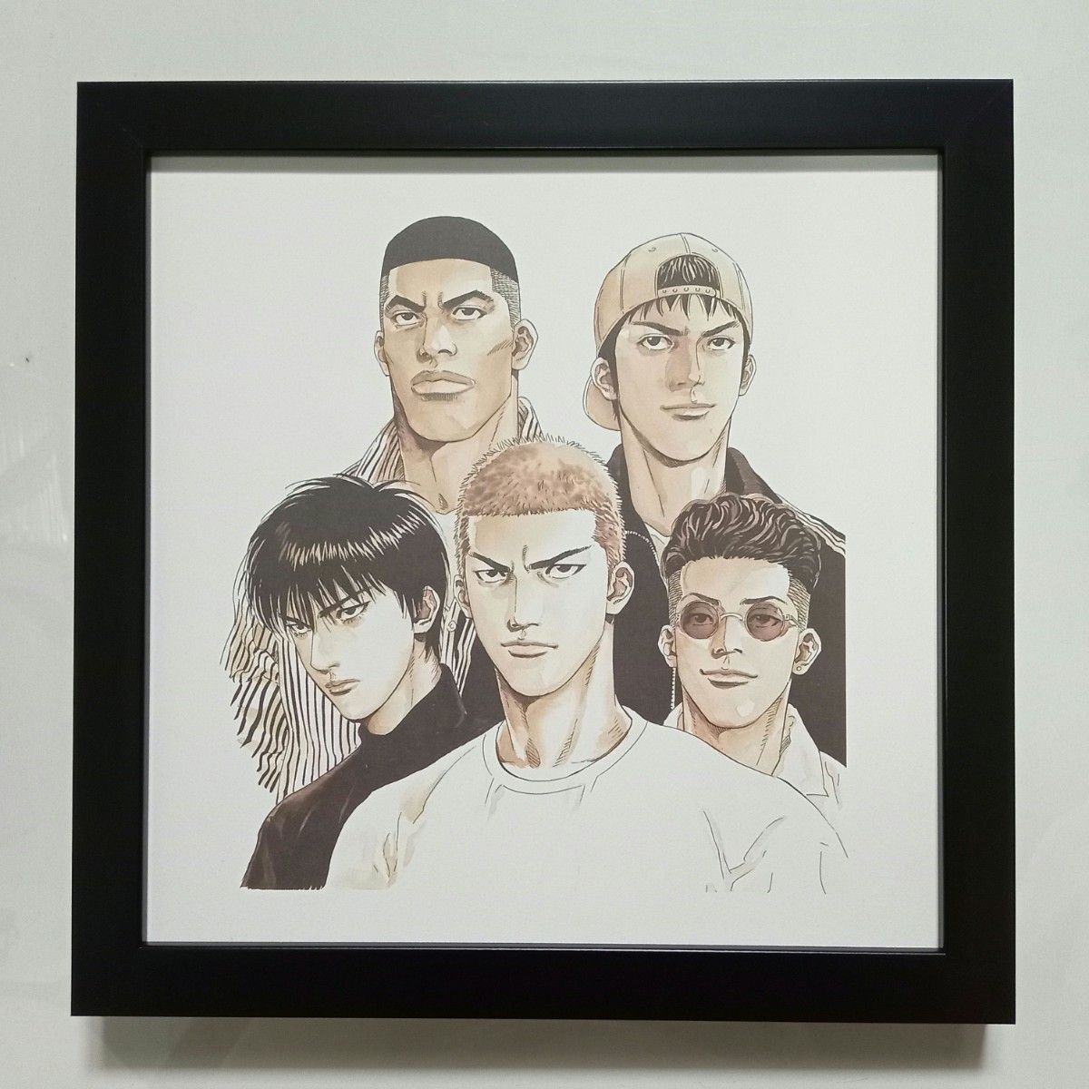 SLAM DUNK スラムダンク イラスト ポスター 額付き No 112 ① SLAM DUNK スラムダンク イラスト ポスター 額付き No 112 ①