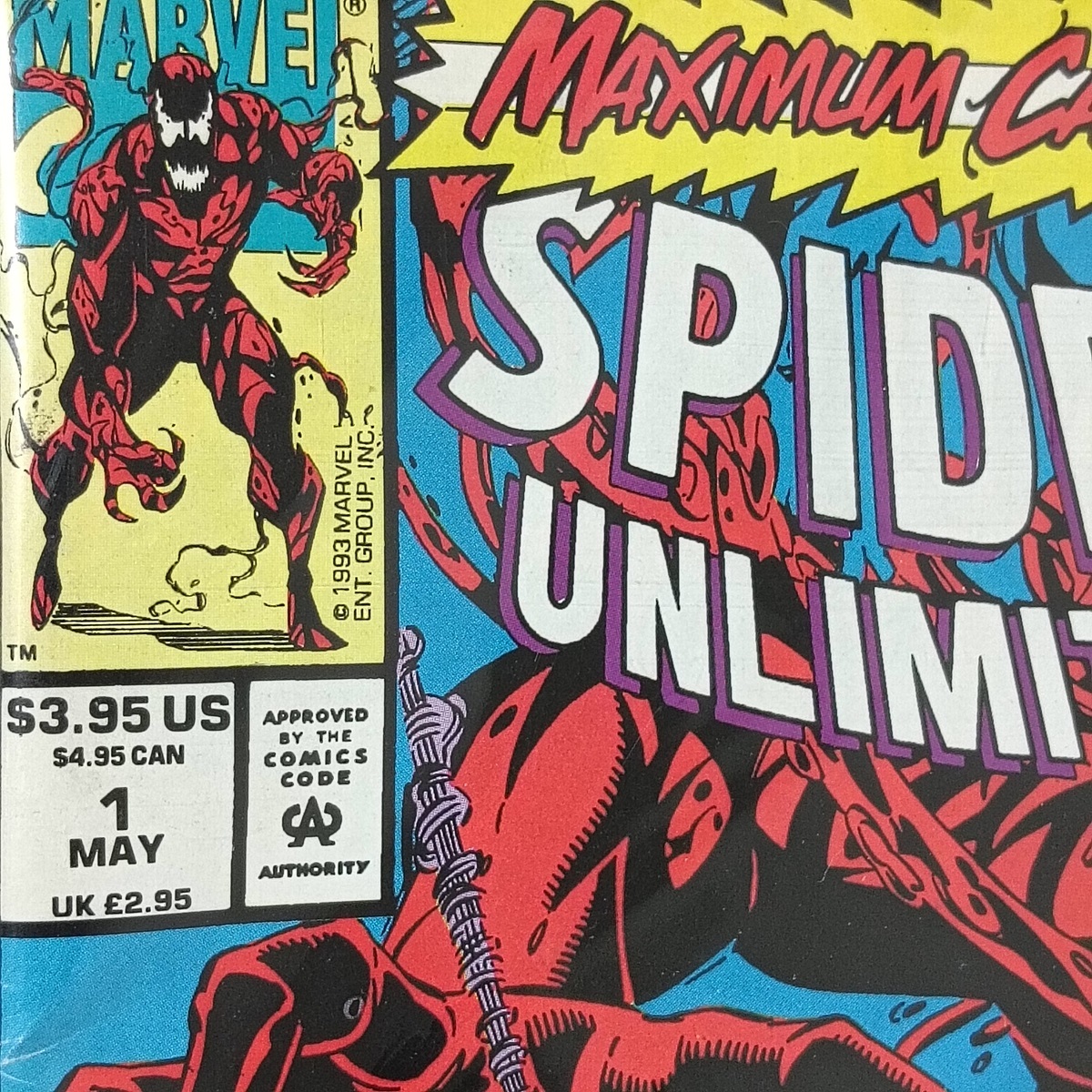 1993年 Spider-Man Unlimited #1 (Maximum Carnage Begins Here! - Volume 1) スパイダーマン 英語版 アメコミ コミックの画像6