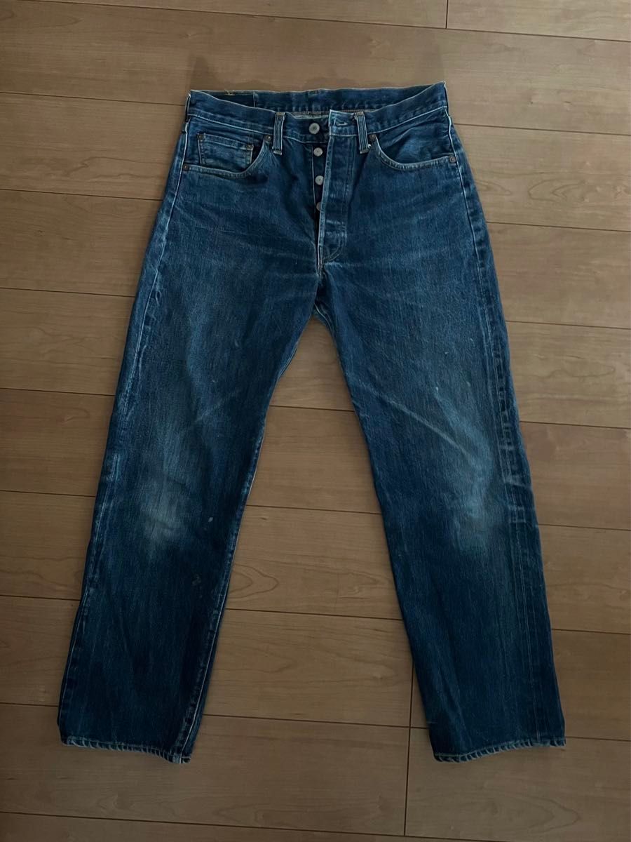 雰囲気◎ LEVI'S 501XX バレンシア W32 リーバイス BIGE デニム 赤耳 ヴィンテージ セルビッジ 555