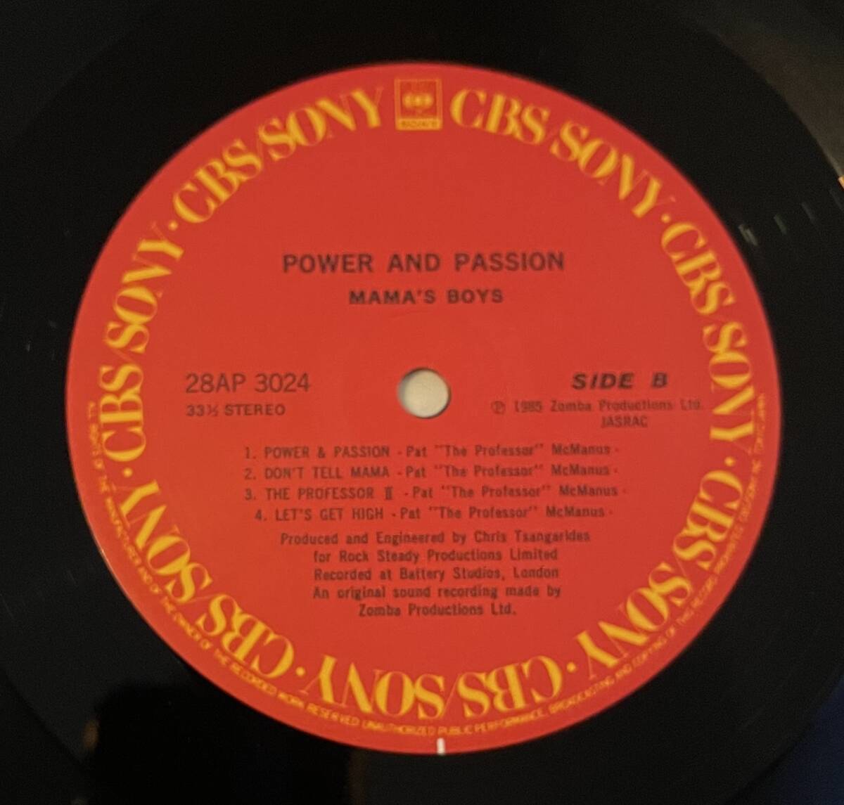 ポスター付き！帯付国内盤★　ママズ・ボーイズ【MAMA’S BOYS】／パワー＆パッション【POWER＆PASSION】レコ番号：28AP 3024_画像5