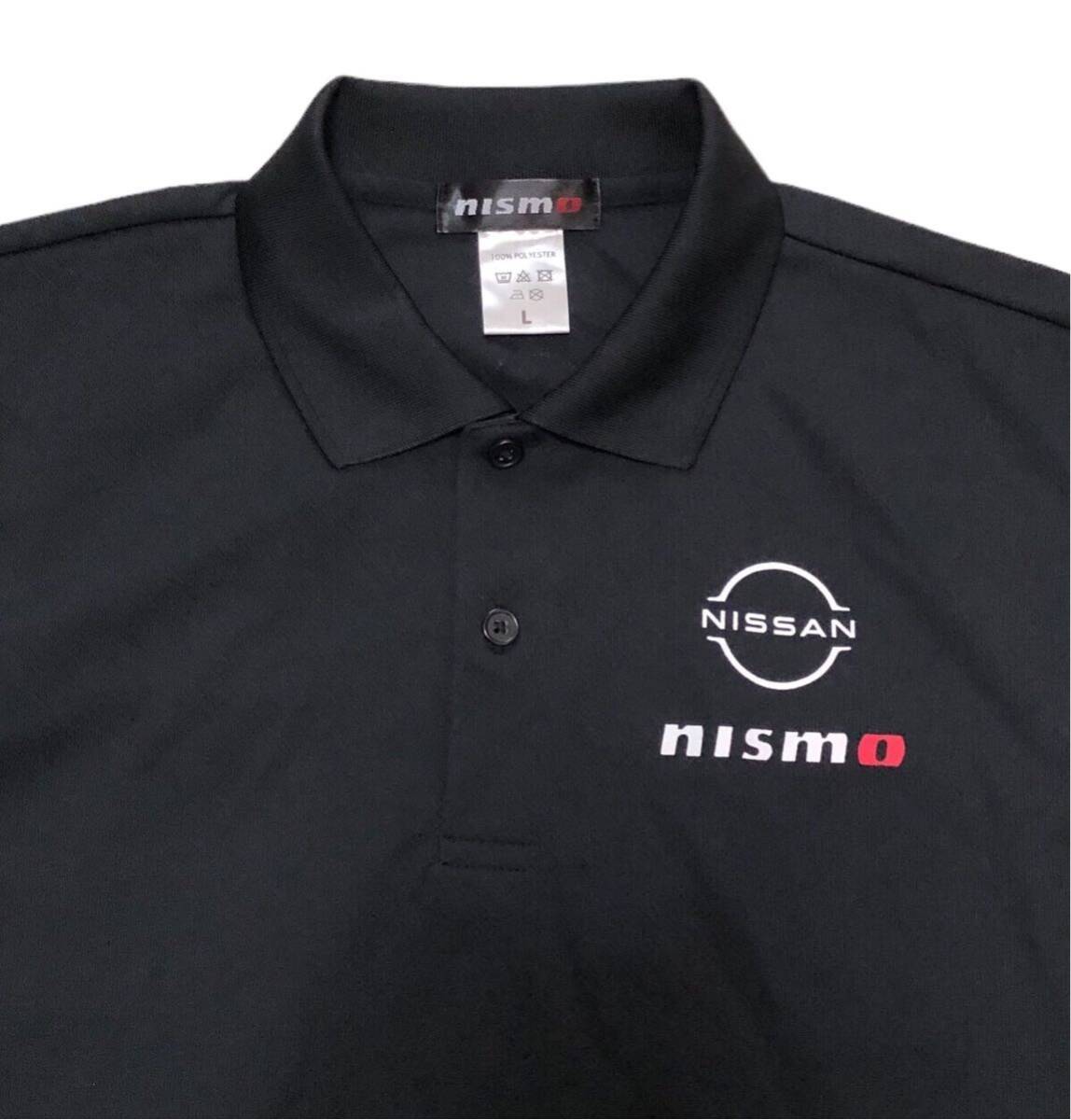 1265*NISSAN nismo Ниссан Nismo * Logo принт рубашка-поло с коротким рукавом черный L