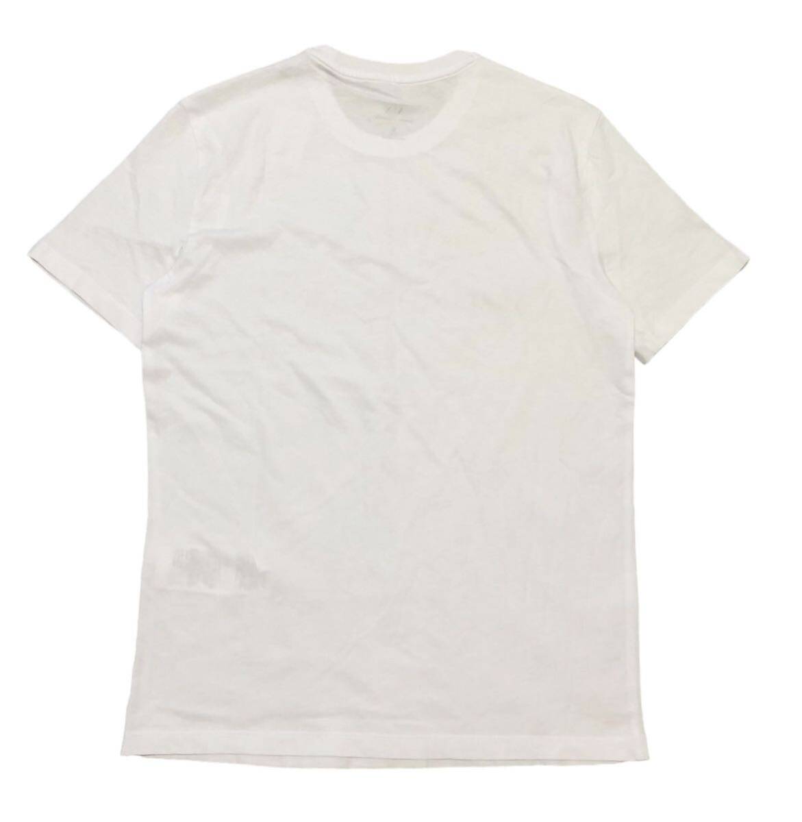 1020 未着用 タグ付き◆ARMANI EXCHANGE アルマーニ エクスチェンジ◆ビッグロゴプリント コットン 半袖 Tシャツ ホワイト Sの画像3