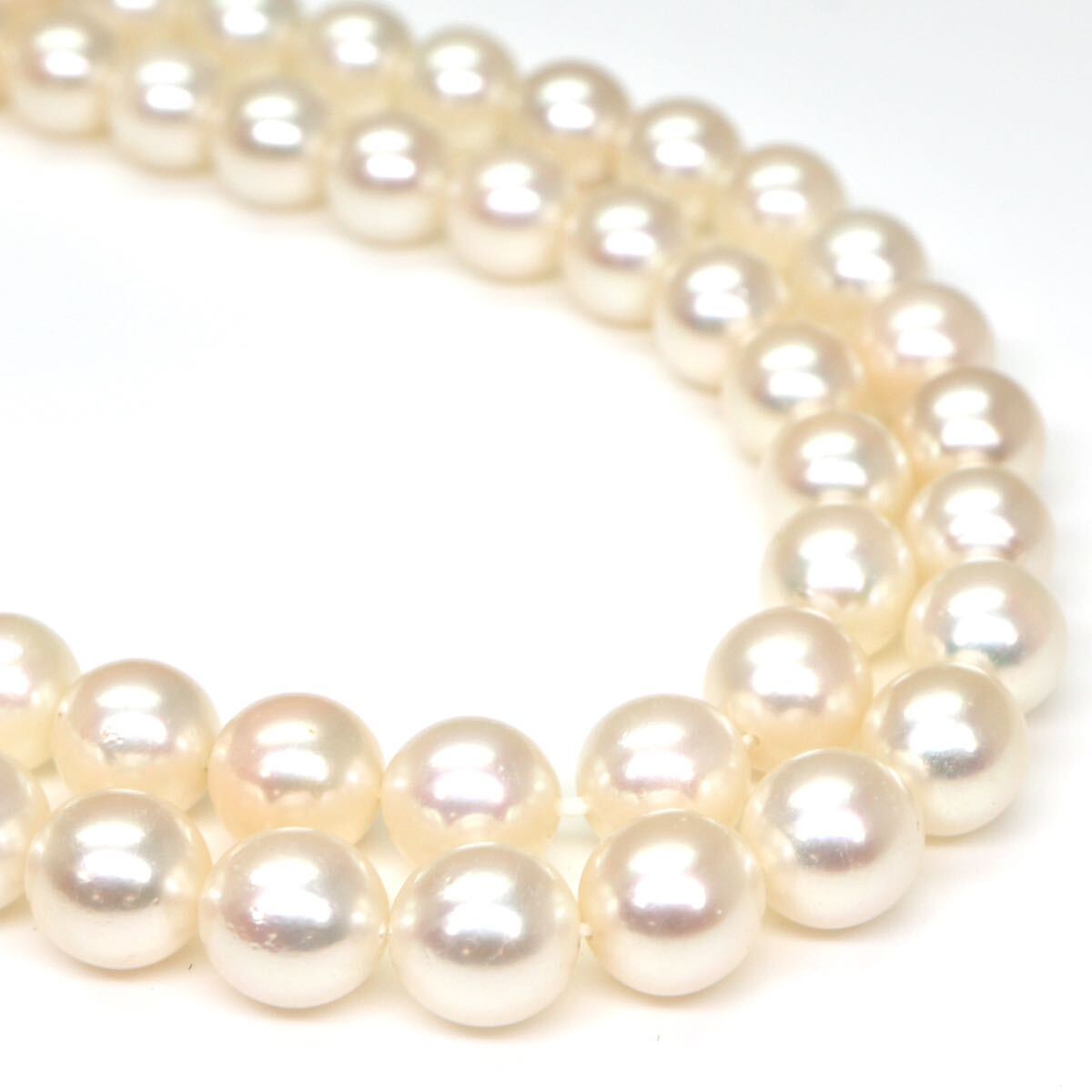 ◆アコヤ本真珠ネックレス/ 24 ◆M 約26.8g 約44.0cm 6.5-7.0mm珠 pearl パール jewelry necklace ジュエリー DA0/DD0の画像5