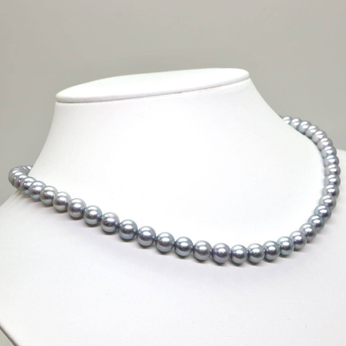 ◆POLA jewelry(ポーラ)アコヤ本真珠ネックレス/ 23 ◆M 約30.1g 約42.0cm 6.5-7.0mm珠 pearl パール jewelry necklace ジュエリー DA3/EA5の画像3