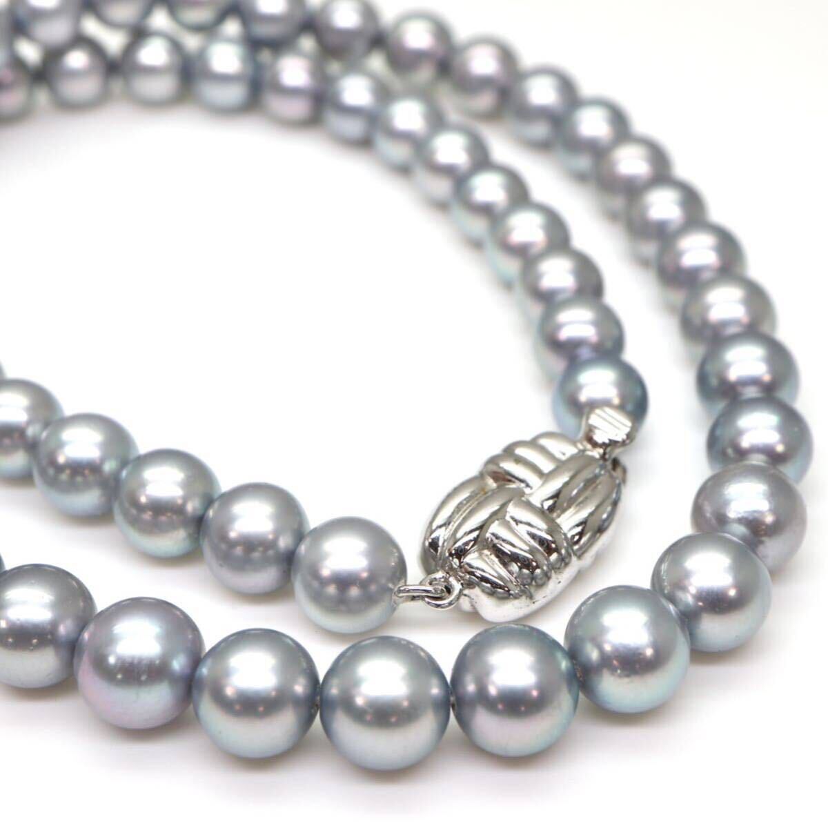 ◆POLA jewelry(ポーラ)アコヤ本真珠ネックレス/ 23 ◆M 約30.1g 約42.0cm 6.5-7.0mm珠 pearl パール jewelry necklace ジュエリー DA3/EA5の画像4