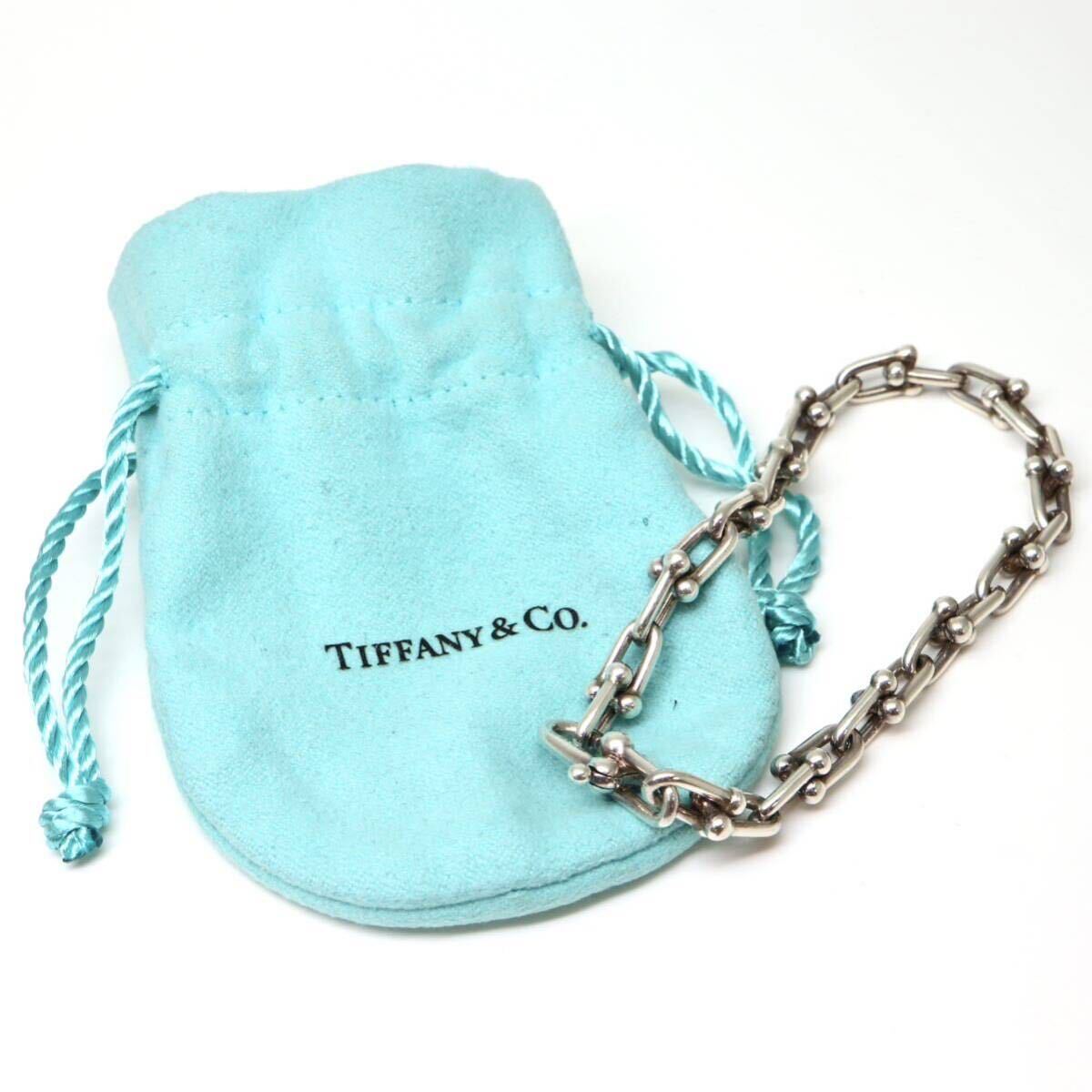 TIFFANY&Co.(ティファニー）◆silver925 ハードウェアブレスレット◆M● 約19.4g 約20.0cm jewelry bracelet EF3/EF8