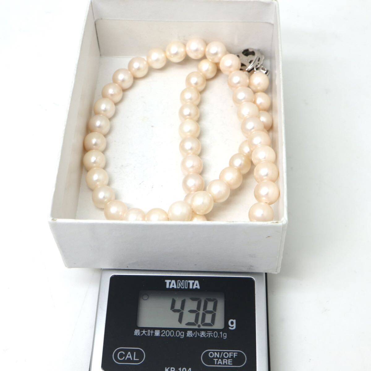 ◆アコヤ本真珠ネックレス/ 4 ◆M 約43.8g 約43.0cm 8.0-8.5mm珠 pearl パール jewelry necklace ジュエリー DE0/EA0の画像8