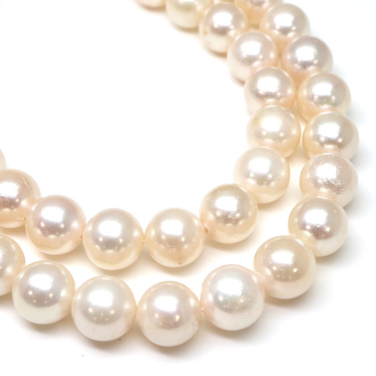 ◆アコヤ本真珠ネックレス/ 4 ◆M 約43.8g 約43.0cm 8.0-8.5mm珠 pearl パール jewelry necklace ジュエリー DE0/EA0の画像5