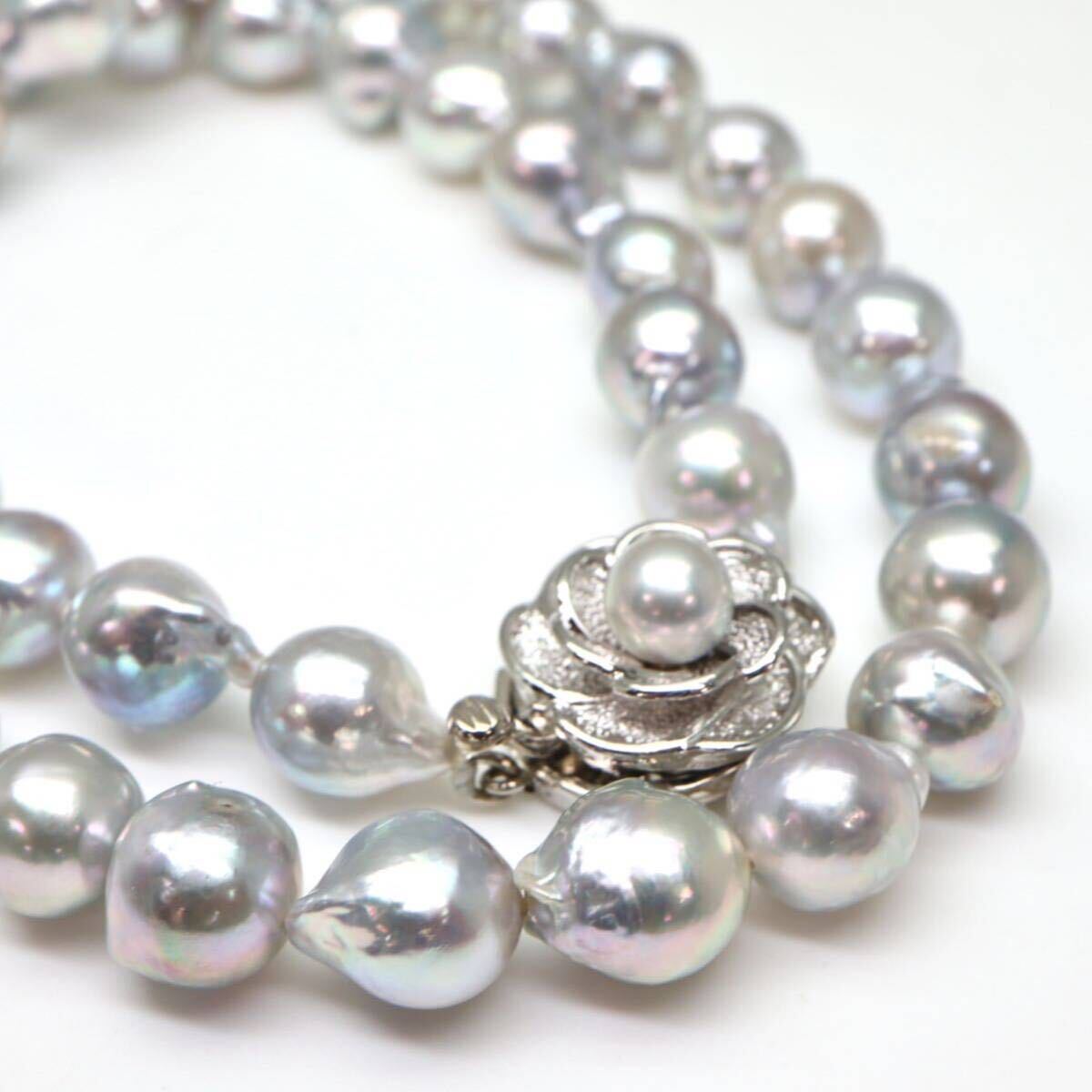 大珠!!◆アコヤ本真珠ネックレス/ 15 ◆M 約42.5g 約42.5cm 8.5-9.0mm珠 pearl パール jewelry necklace ジュエリー DA0/DB0の画像4