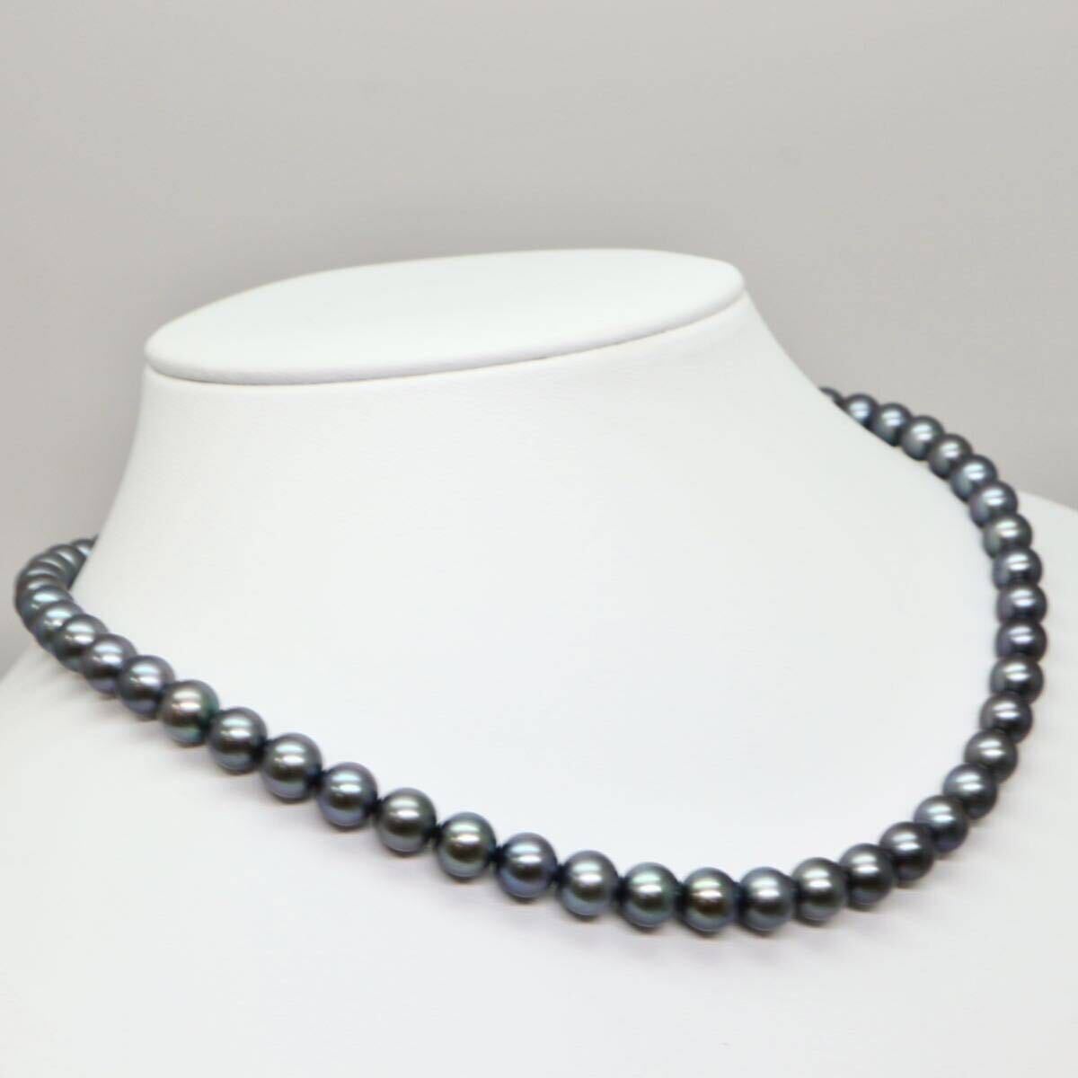 ◆アコヤ本真珠ネックレス/ 20 ◆M 約33.7g 約43.0cm 7.0-7.5mm珠 pearl パール jewelry necklace ジュエリー DE0/DH0の画像3
