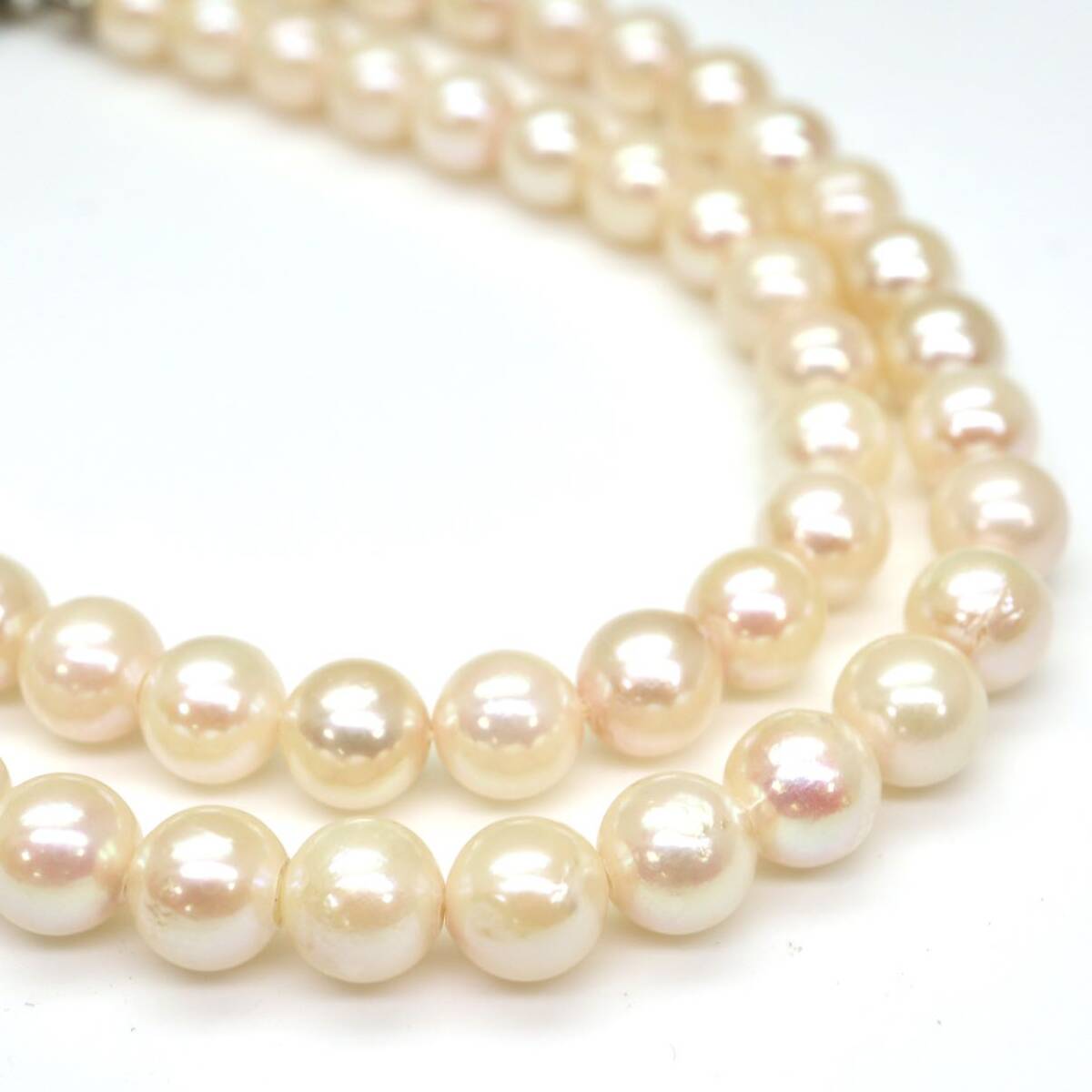 ◆アコヤ本真珠ネックレス◆M 約18.3g 約42.0cm 5.0-5.5mm珠 pearl パール jewelry necklace ジュエリー DB0/DB0_画像5