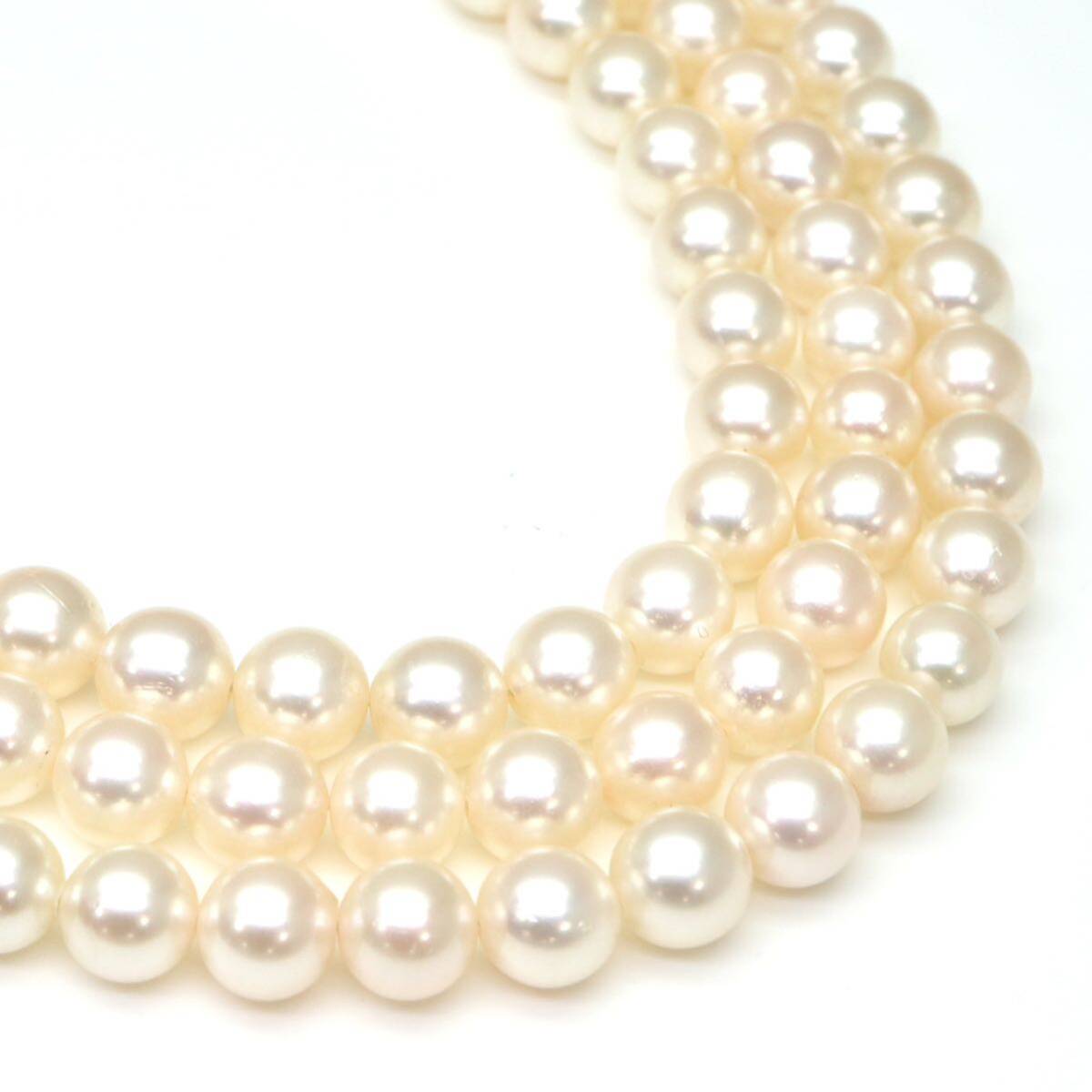 ◆アコヤ本真珠ネックレス◆M 約46.6g 約78.0cm 6.0-6.5mm珠 pearl パール jewelry necklace ジュエリー DE0/DH0._画像1