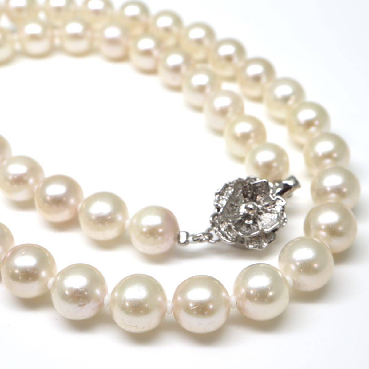◆アコヤ本真珠ネックレス◆M 約32.9g 約41.0cm 7.5-8.0mm珠 pearl パール jewelry necklace ジュエリー DE0/DE0_画像4