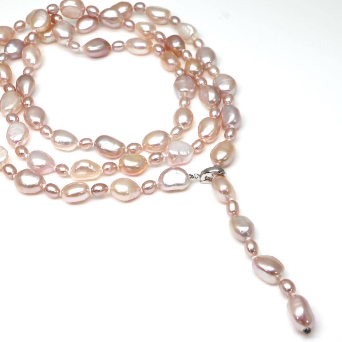◆本真珠ネックレス◆M 約49.7g 約85.0cm pearl パール jewelry necklace ジュエリー jewelry DA0/DA5_画像1