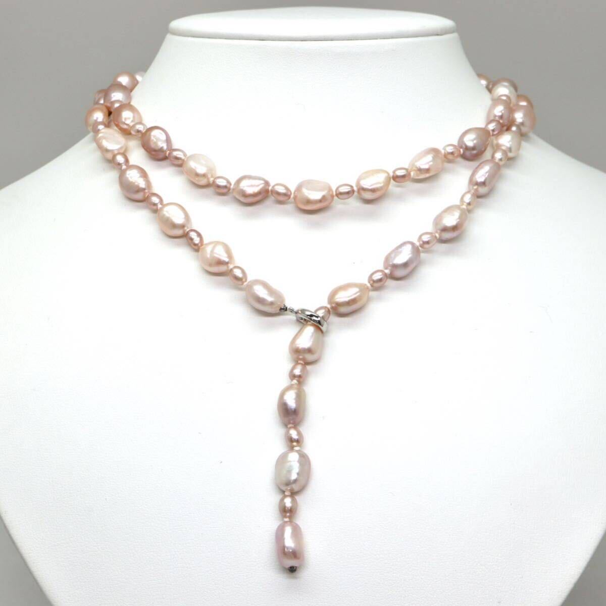 ◆本真珠ネックレス◆M 約49.7g 約85.0cm pearl パール jewelry necklace ジュエリー jewelry DA0/DA5_画像2