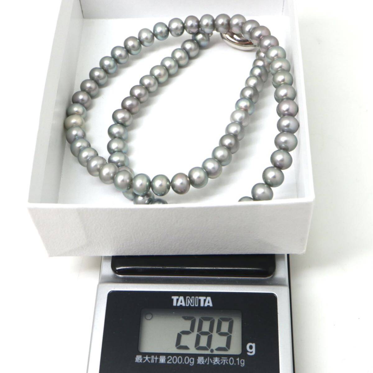 ◆本真珠ネックレス◆M 約28.9g 約43.0cm pearl パール jewelry necklace ジュエリー jewelry DB0/DB0_画像6