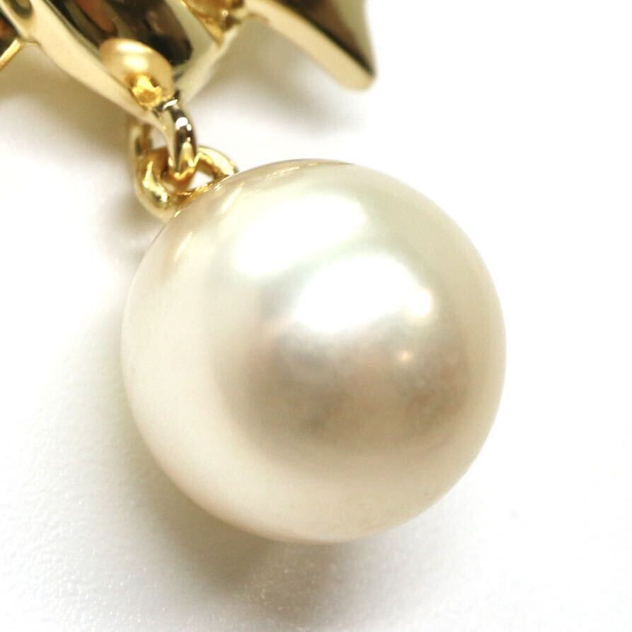 MIKIMOTO( Mikimoto )*K18 Akoya book@ pearl necklace *M approximately 4.2g approximately 41.0cm 7.5mm.pearl pearl necklace EC4/EC7