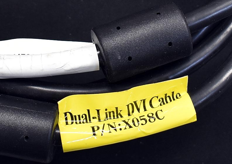(送料無料) Dual Link DVI モニターケーブル 1.8M (DVI-D:DVI-D デュアルリンク) DELL P/N:X058C 180センチ (管:DL20 x1s
