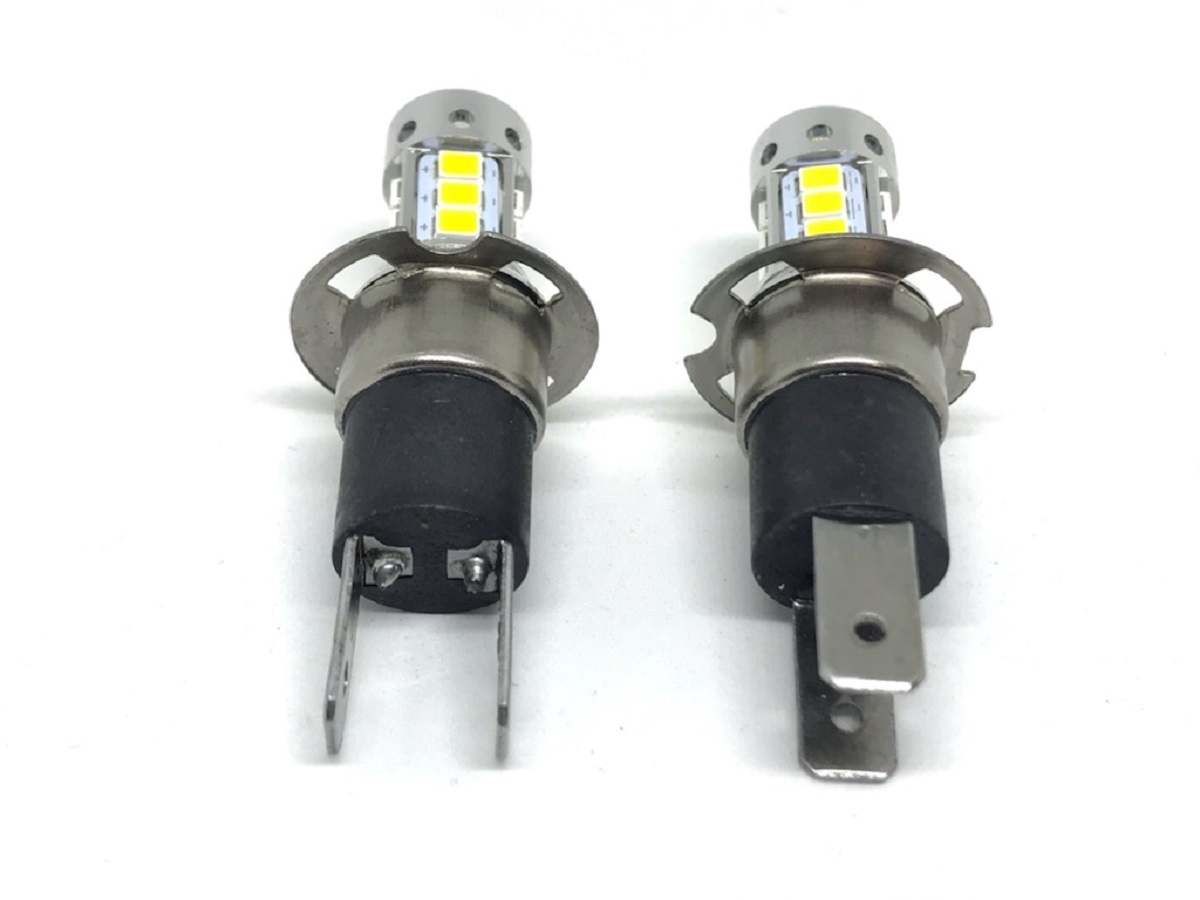 黄色 LED フォグランプ H3C 左右2個セット 3000k イエロー H3Dにも 2835smd プロジェクターレンズの画像3