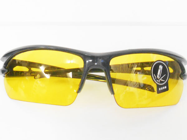  sports sunglasses 3 piece set clear yellow black lens good-looking sunglasses sports type Y156