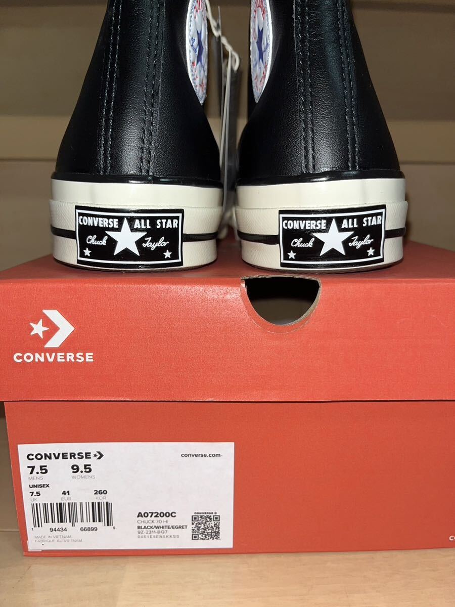 新品・限定品 コンバースconverse ct70 chuck tyler チャックテイラー レザーの画像7