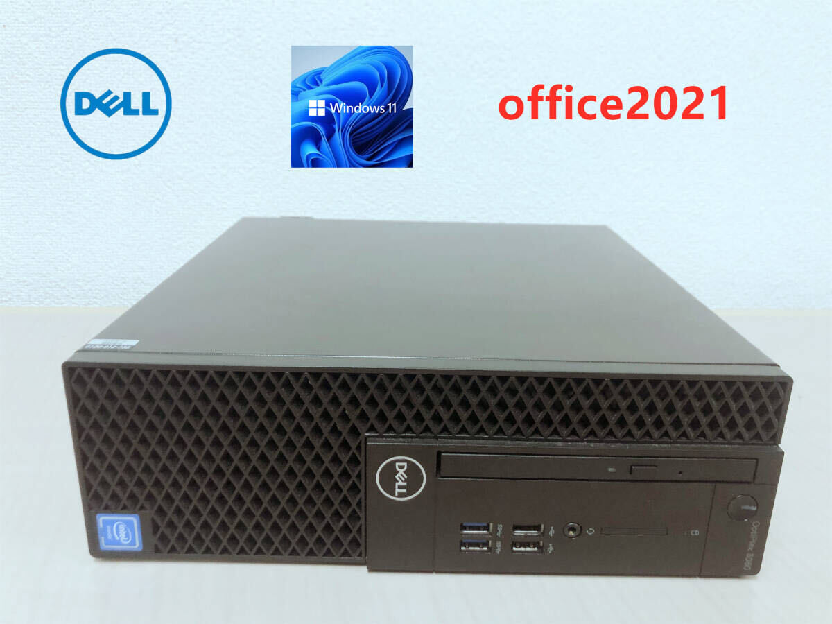 windows11対応PC/DELL 　デスクトップ　OptiPlex 3060 SFF/爆速M.2SSD搭載256GB/第8世代cup搭載/Celeron G4900/office2021/ USB3.1☆★_画像4