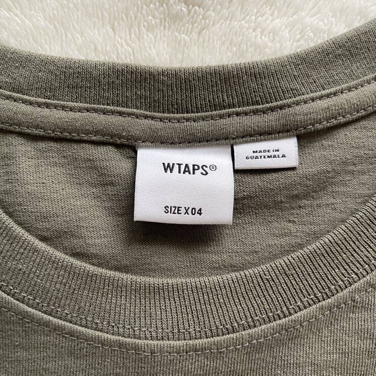 【サイズ04 XL】WTAPS VANS コラボTEE バンズ オリーブ カーキTシャツ 半袖Tシャツ 試着のみ タグ有り_画像6