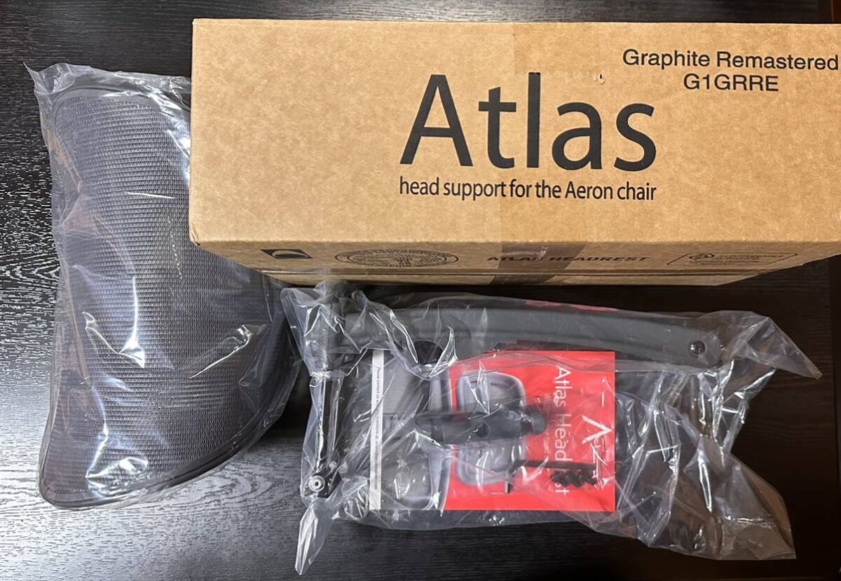 Atlas アーロンチェア ヘッドレスト 後付け ハーマンミラー アトラス（グラファイト）_画像1