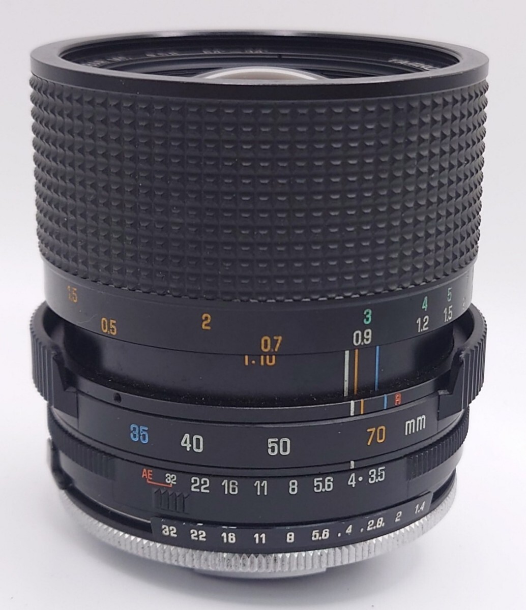 【R1-479】 TAMRON カメラ レンズ 35-70mm 1:3.5 CF MACRO BBAR MC 56 タムロン PENTAX コンバーター 保管ケース付き [K523]_画像3