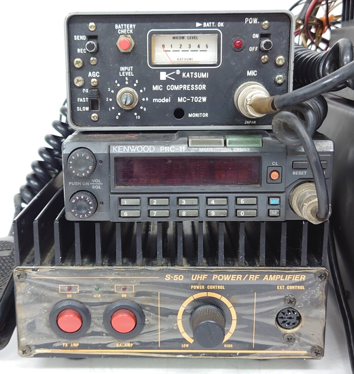 【R1-472】 無線機 本体 周辺機器 14点セット クラニシ NT-925 ピューマ S-100 S-50 アルインコ DM-130MV カツミ MC-702W 等 「K429」_画像2