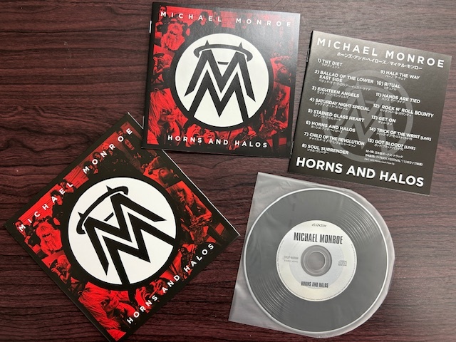 美品★MICHAEL MONROE/マイケル・モンロー★HORNS AND HALOS★2022年完全限定盤★HanoiRocksMSGMetallicaMOTLEYCRUEDIOMegadethIRONMAIDEN_画像3