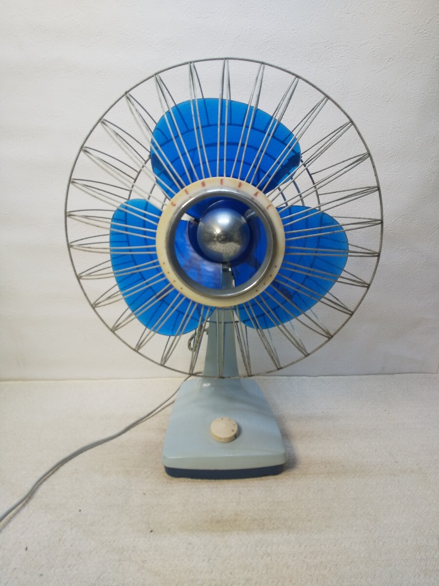昭和レトロ GENERAL ゼネラル 扇風機 EF−331 三枚羽 レトロ扇風機 稼働品 中古 現状品の画像1