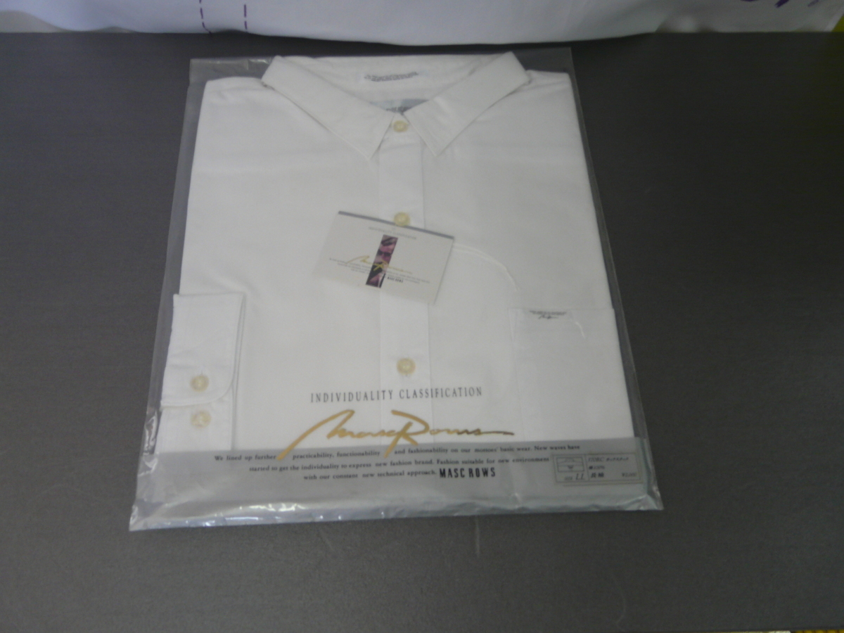 長袖男子学生用綿１００％襟ショートシャツ（制服）１８０/LＬ