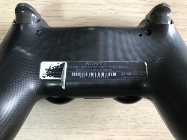 PS4 周辺機器 ワイヤレスコントローラー ジェット ブラック デュアルショック4 CUH-ZCT1J 純正品 【管理 18780】【B】_画像3