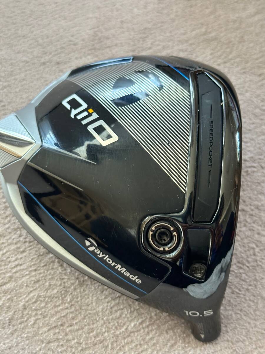 中古　TaylorMade　Qi10ドライバー　10.5（SR)　青マナTM50_画像1