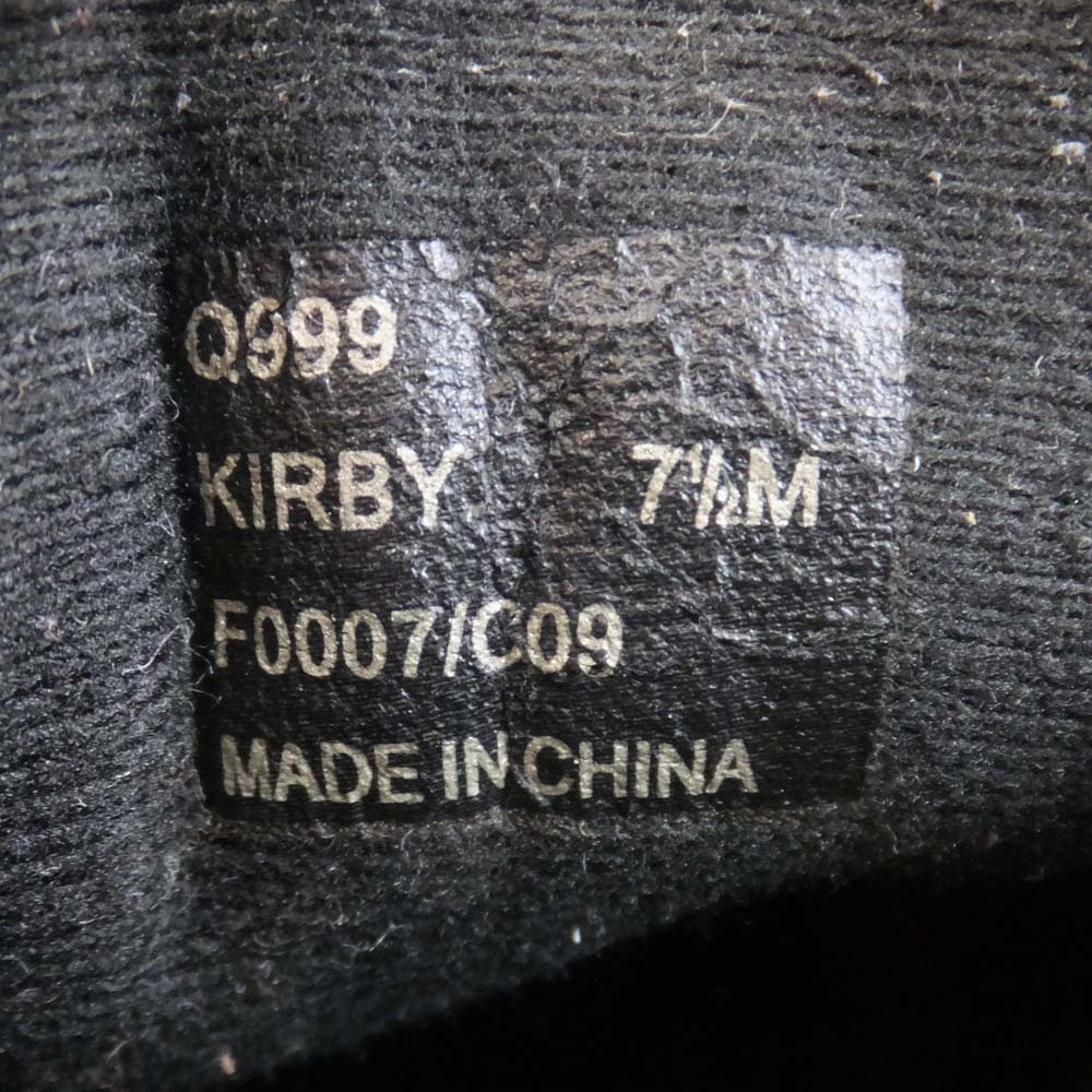 【天白】コーチ KIRBY シグネチャー ローカット スニーカー Q999 ブラック サイズ24.5cm相当 SGサテン ナイロン レザー 靴_画像10