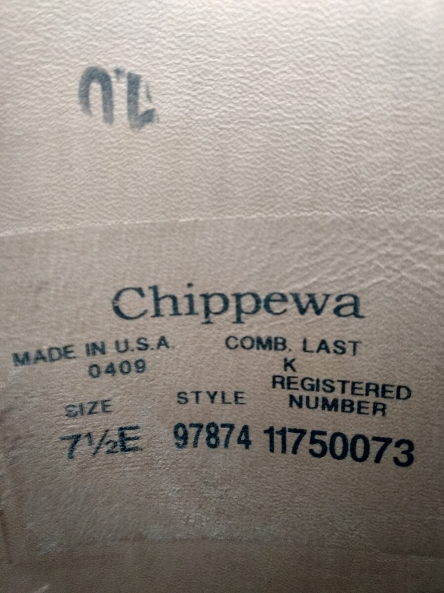 CHIPPEWA Chippewa engineer boots size (7 1/2 E* 25.5cm )