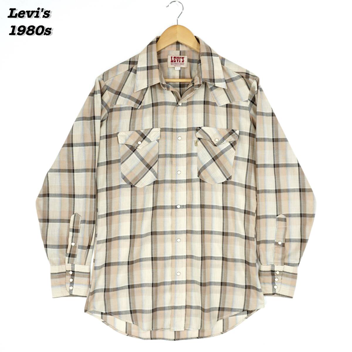 Levi's Western Shirts 1980s 15 1/2-33 SH2224 Vintage リーバイス ウエスタンシャツ シャツ 1980年代 アメリカ製 ヴィンテージ