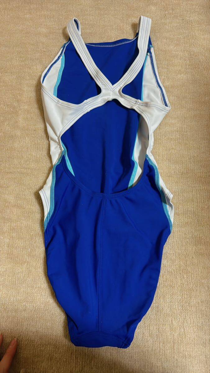  photographing use .. swimsuit school swimsuit size M blue is ikatto arena Arena valuable white beautiful goods 