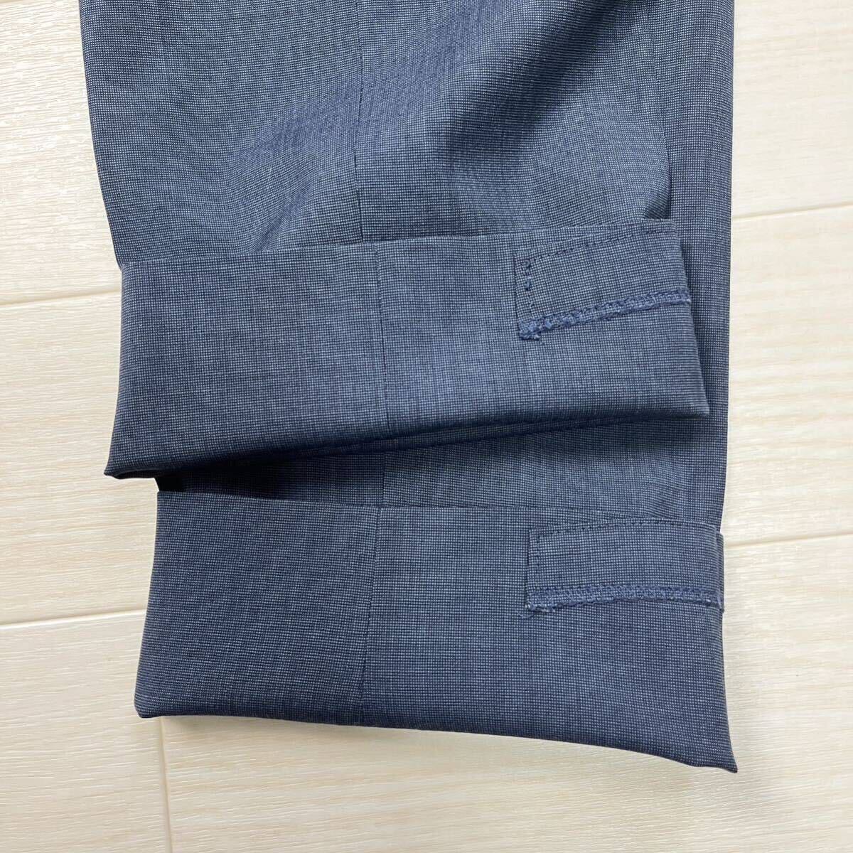 TAKAQ タカキュー スリムフィット メンズ シングルスーツ　セットアップ ネイビー ウォッシャブル Y6 段折三つボタン ビジネス フォーマル _画像9