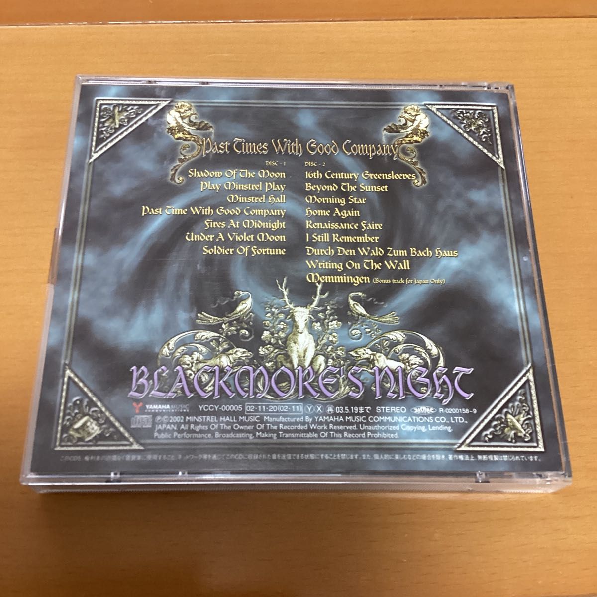 国内盤帯付きCD パストタイムスウィズグッドカンパニー ブラックモアズナイトライヴ　ブラックモアズナイト リッチー・ブラックモア