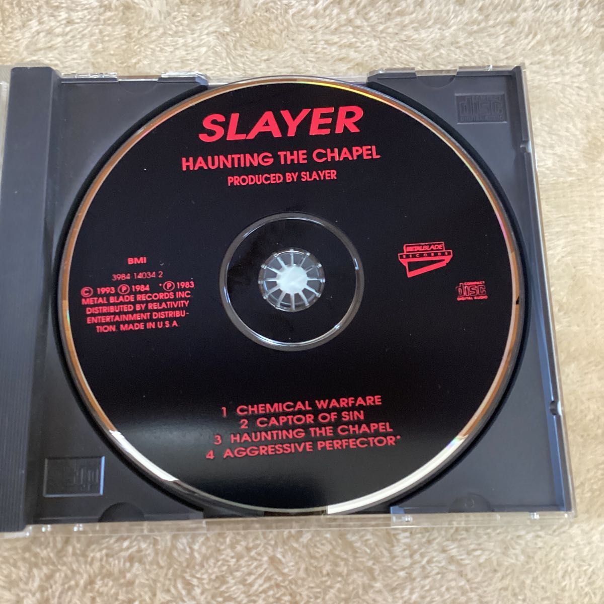 輸入盤CD   スレイヤー  SLAYER   HAUNTING THE CHAPEL  ハウンティング・ザ・チャペル