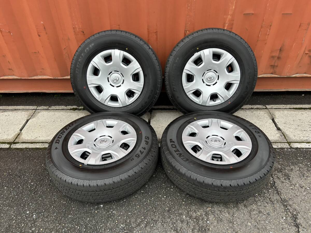  new car removing Toyota 200 series Hiace original iron chin wheel 15 -inch 195/80R15 107/105N LT 4 pcs set 2023 year made in voice receipt issue possible 